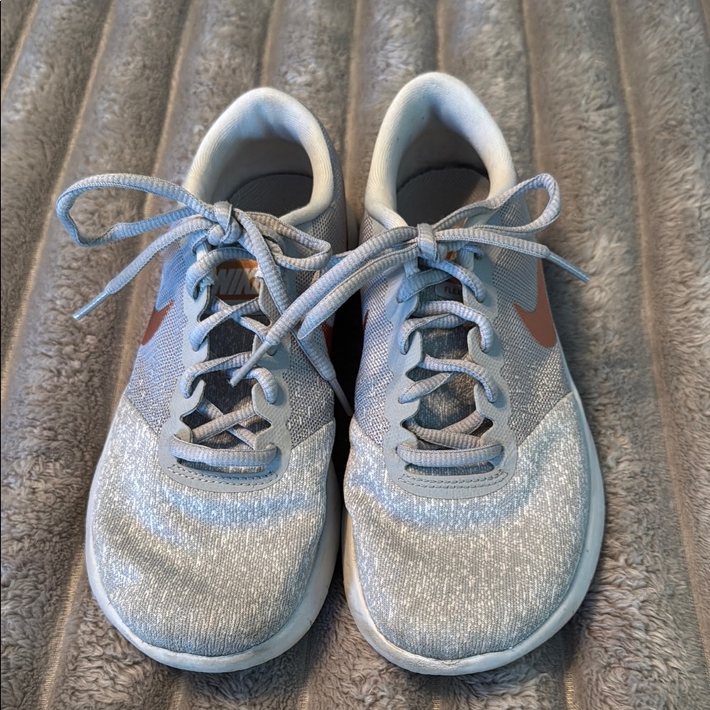 Nike Gray and Gold Sneakers